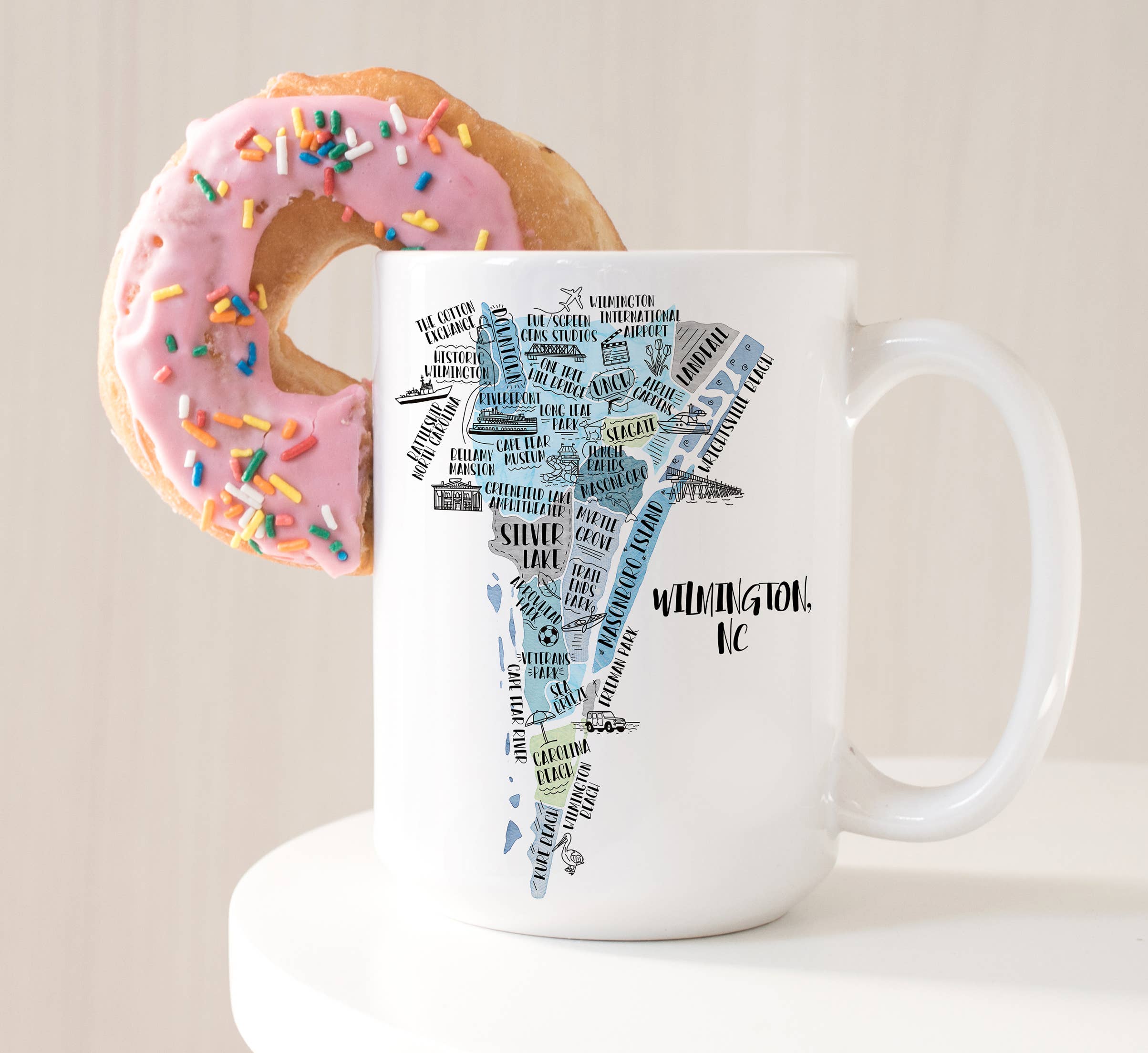 Custom Map Mugs - Custom City Coffee Mugs -Ogallala, NE