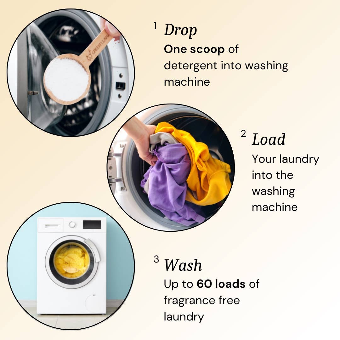 Natural Laundry Powder Fragrance-Free (60 Loads) - Case of 6