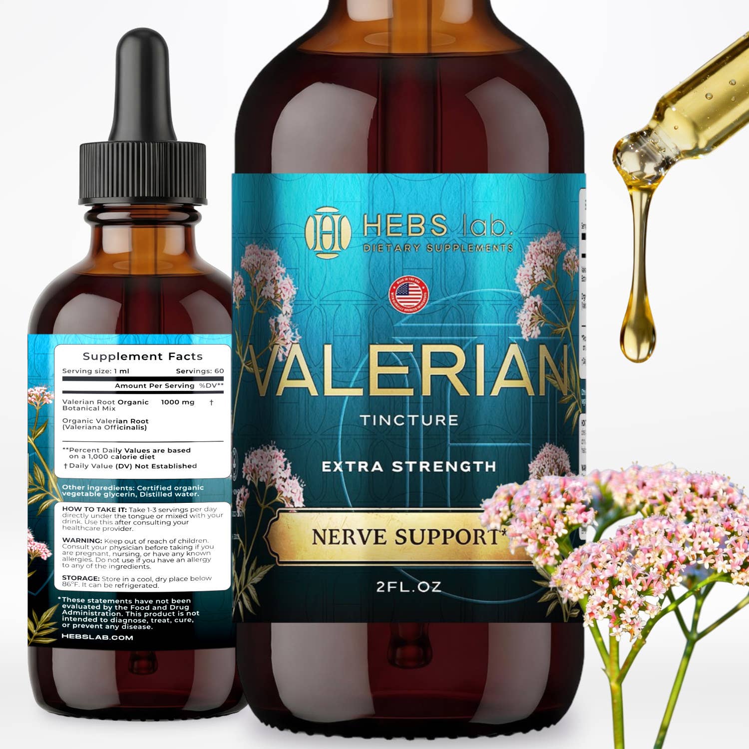 Valerian Root Liquid Extract – Nerve & Sleep Support