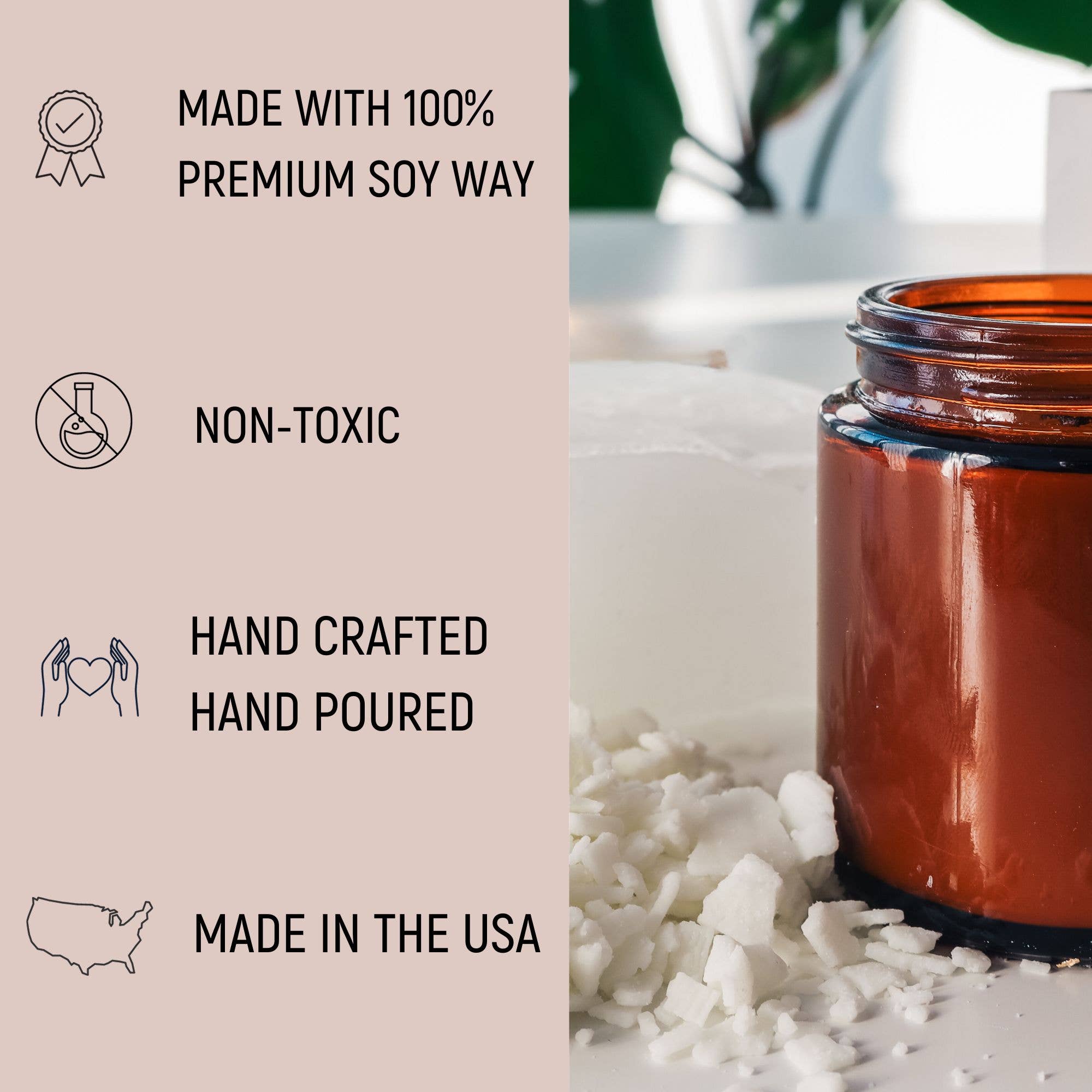 Fall & Christmas Holiday Candles - 100% Premium Soy Wax