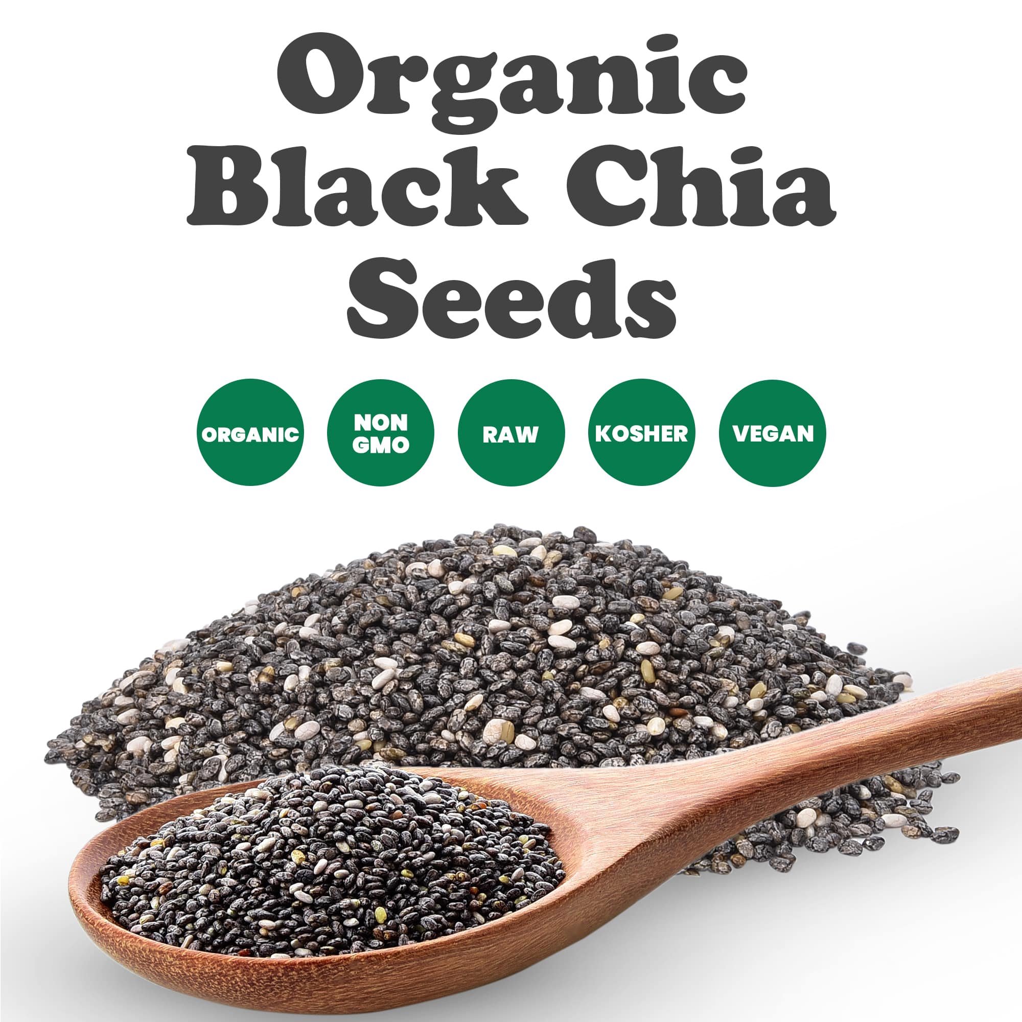 Organic Black Chia Seeds – Sproutable,  Keto, Sirtfood