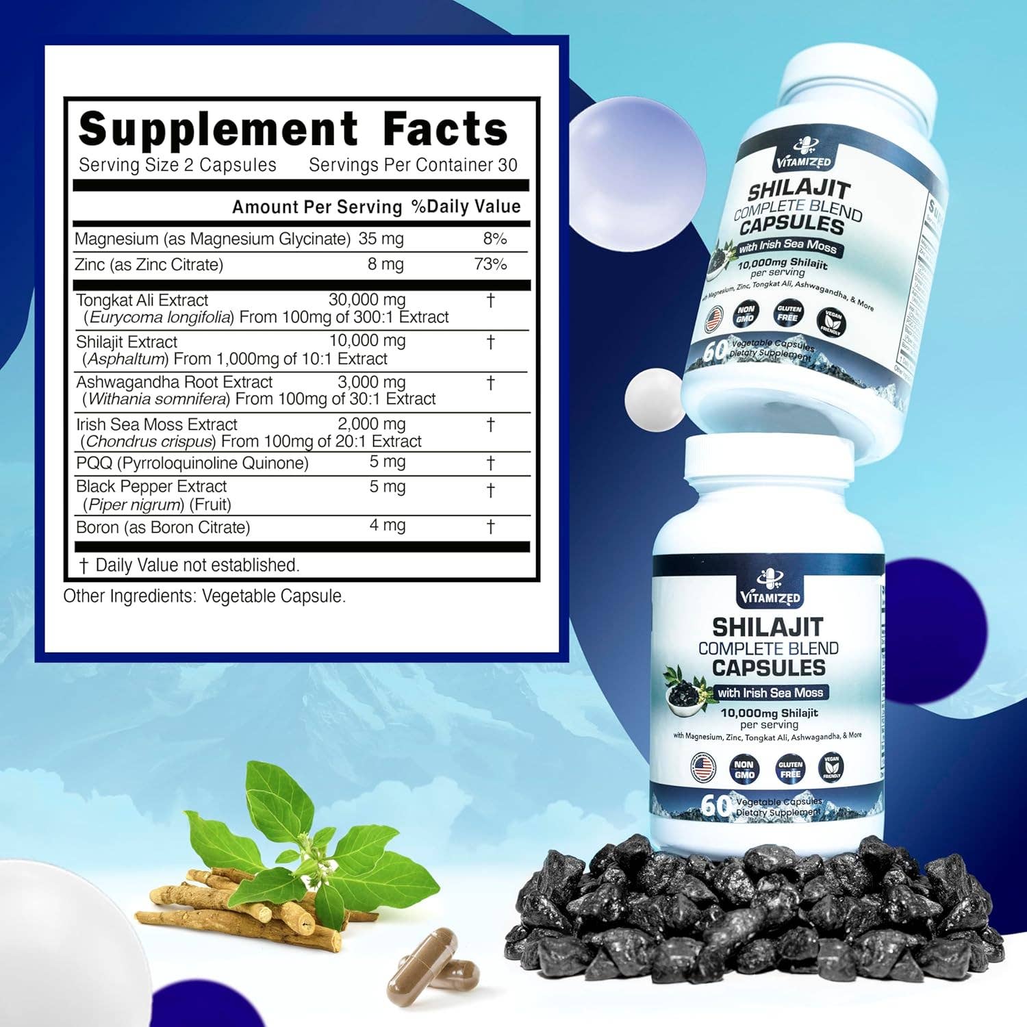 Pure Himalayan Shilajit Blend - Boost Stamina & Athleticis