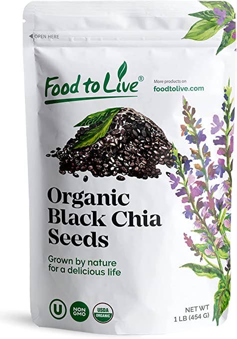 Organic Black Chia Seeds – Sproutable,  Keto, Sirtfood