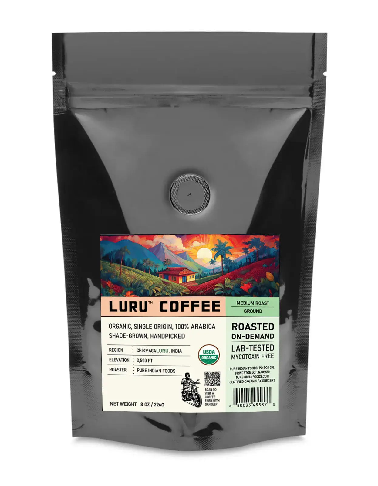 LURU Coffee, Organic - 8 oz