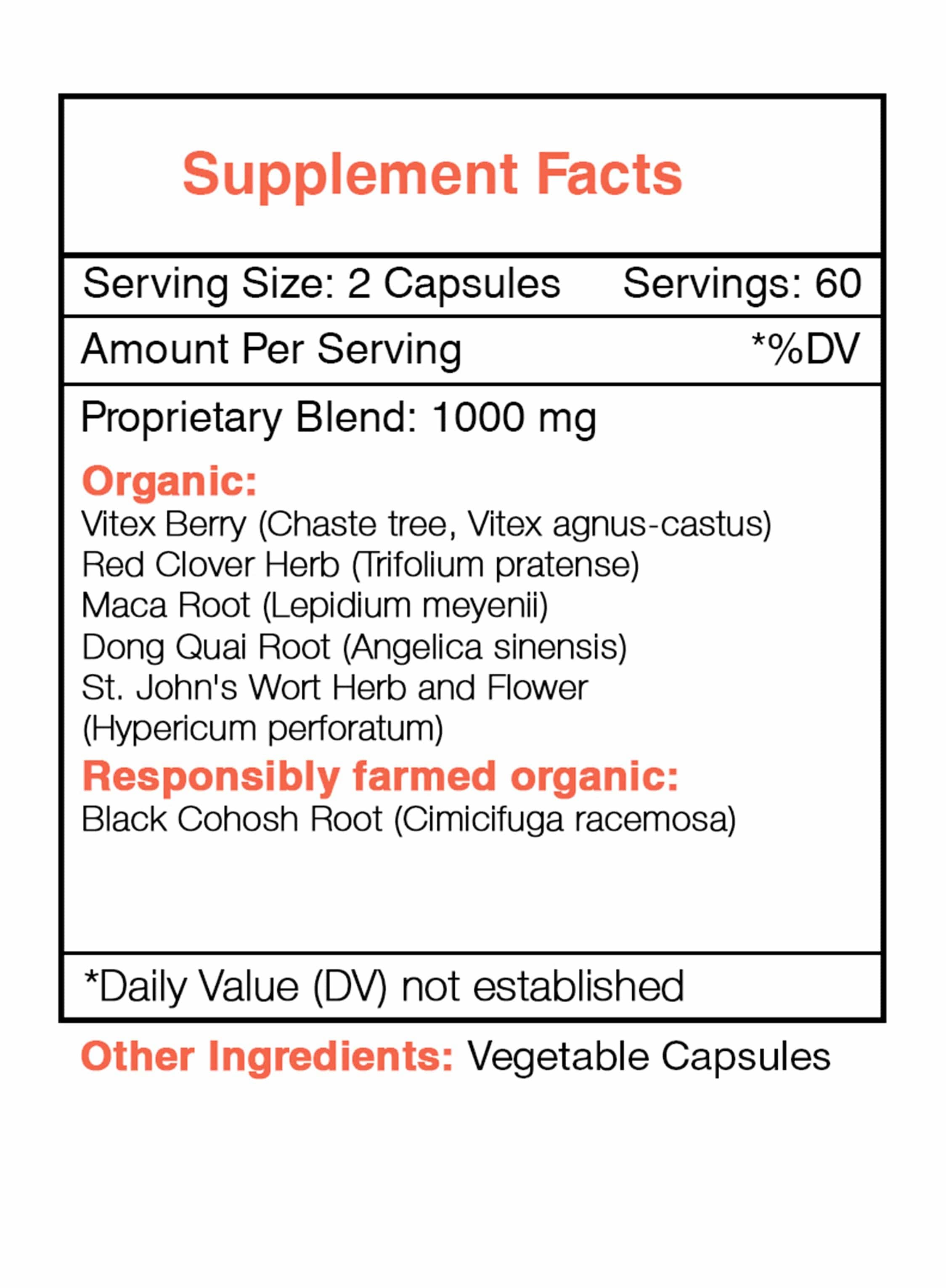 Menopause Secret Capsules. Hormone Balance Formula