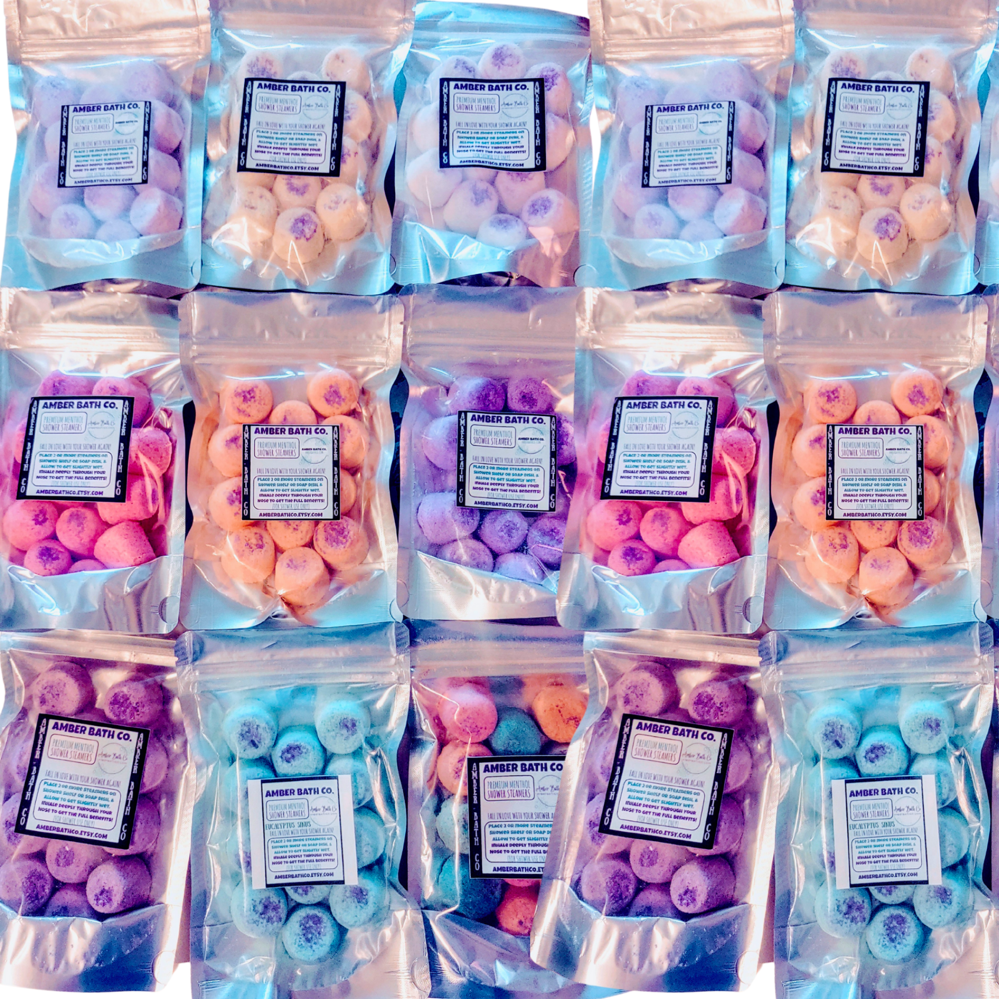 Menthol Shower Steamers | 12 Pack | Choice of Scent