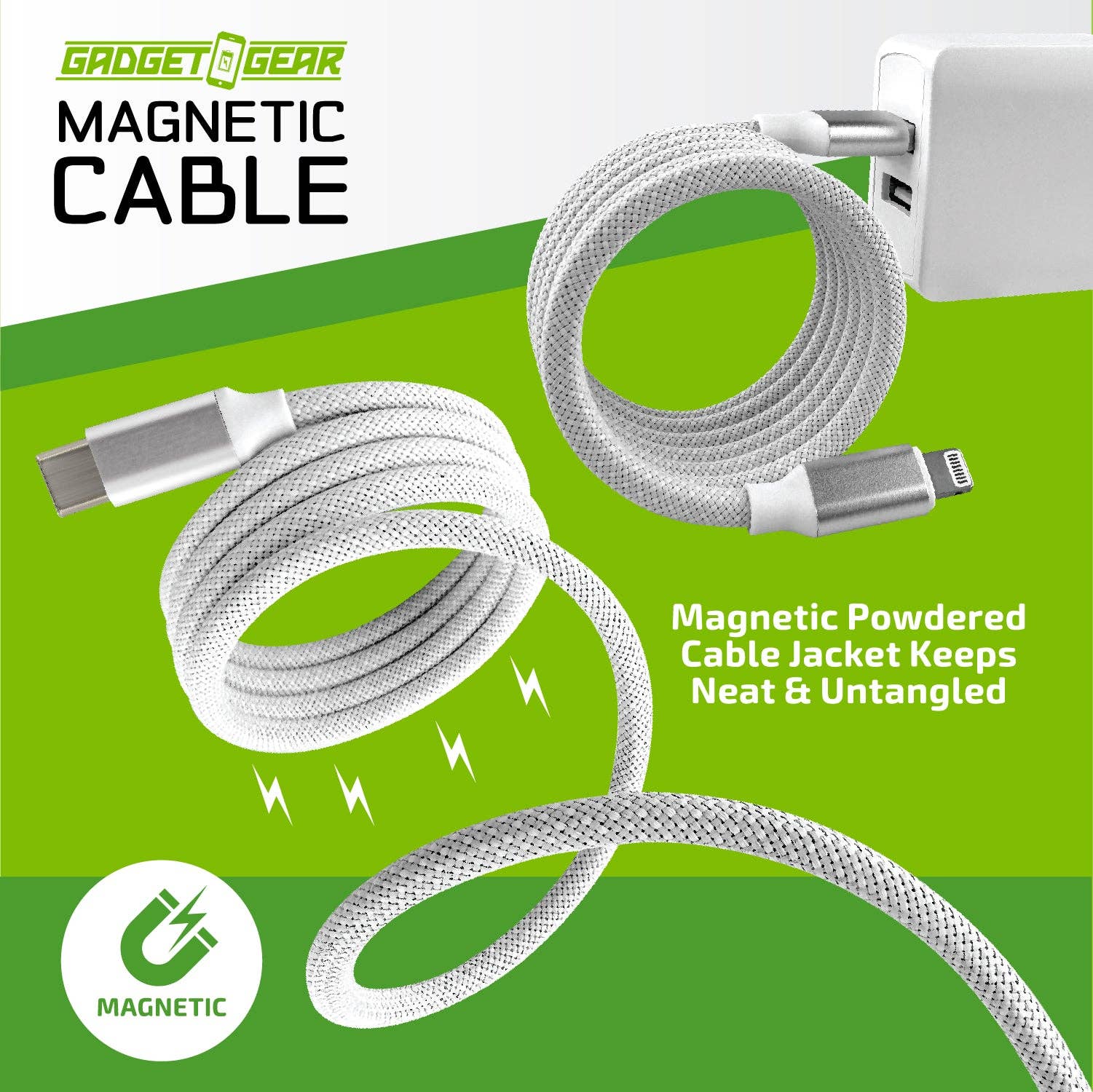 Charging Cable Magnetic Cloth 3 Ft Assortment