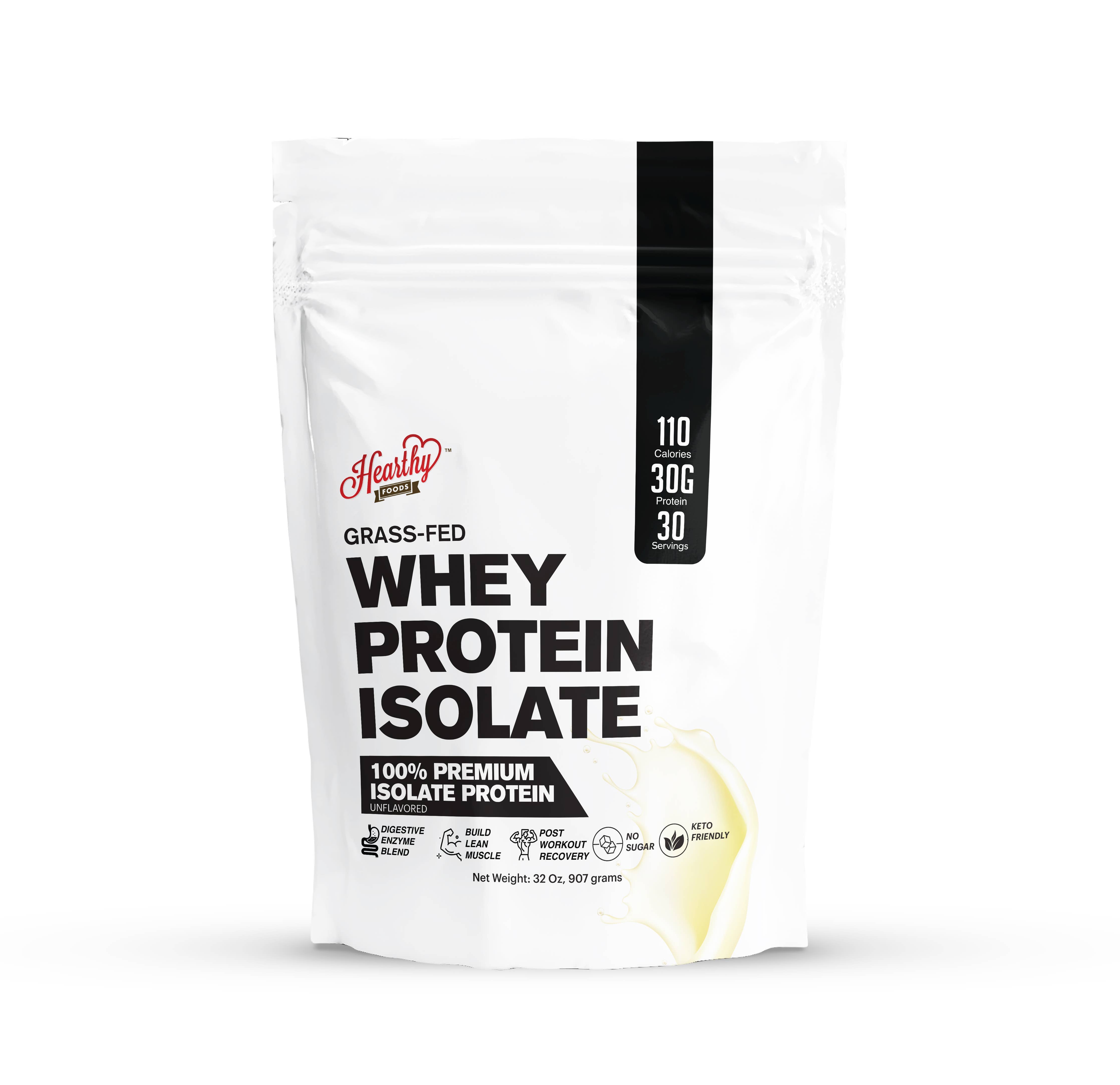 Whey Protein Powder Isolate Unsweetened No Carbs and No Fat