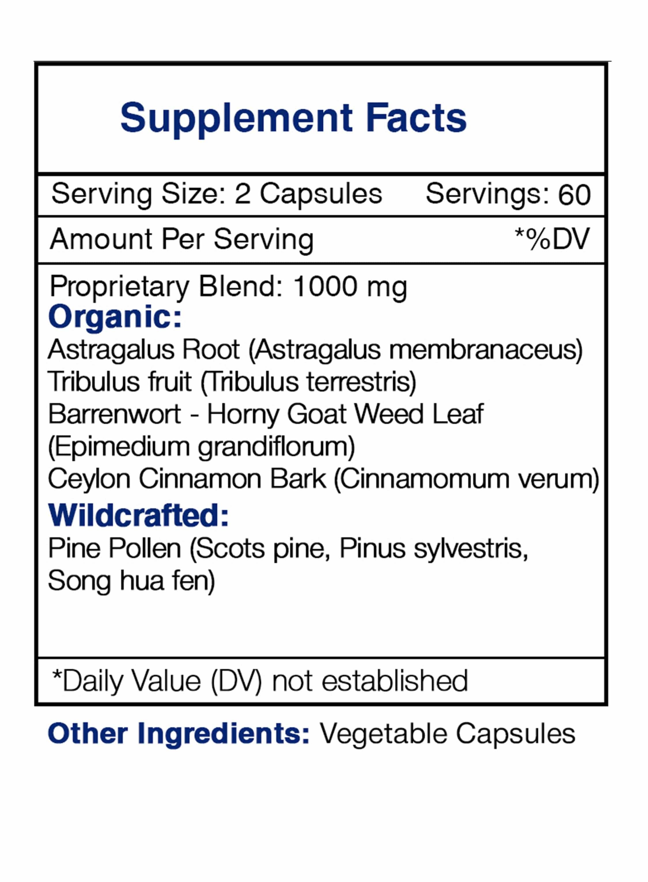 Testosterone Secret Capsules. Male Hormone Support