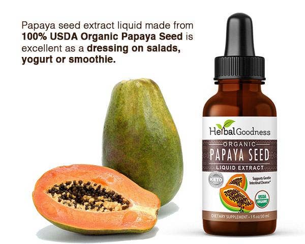 Papaya Seed Extract - Liquid 1oz -  Detox, Kidney & Digestion - Herbal Goodness