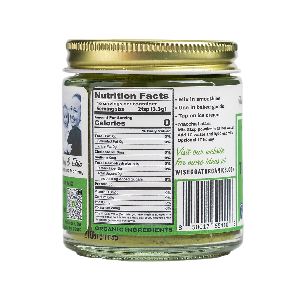Turkey Tail Mint Matcha Superfood Powder