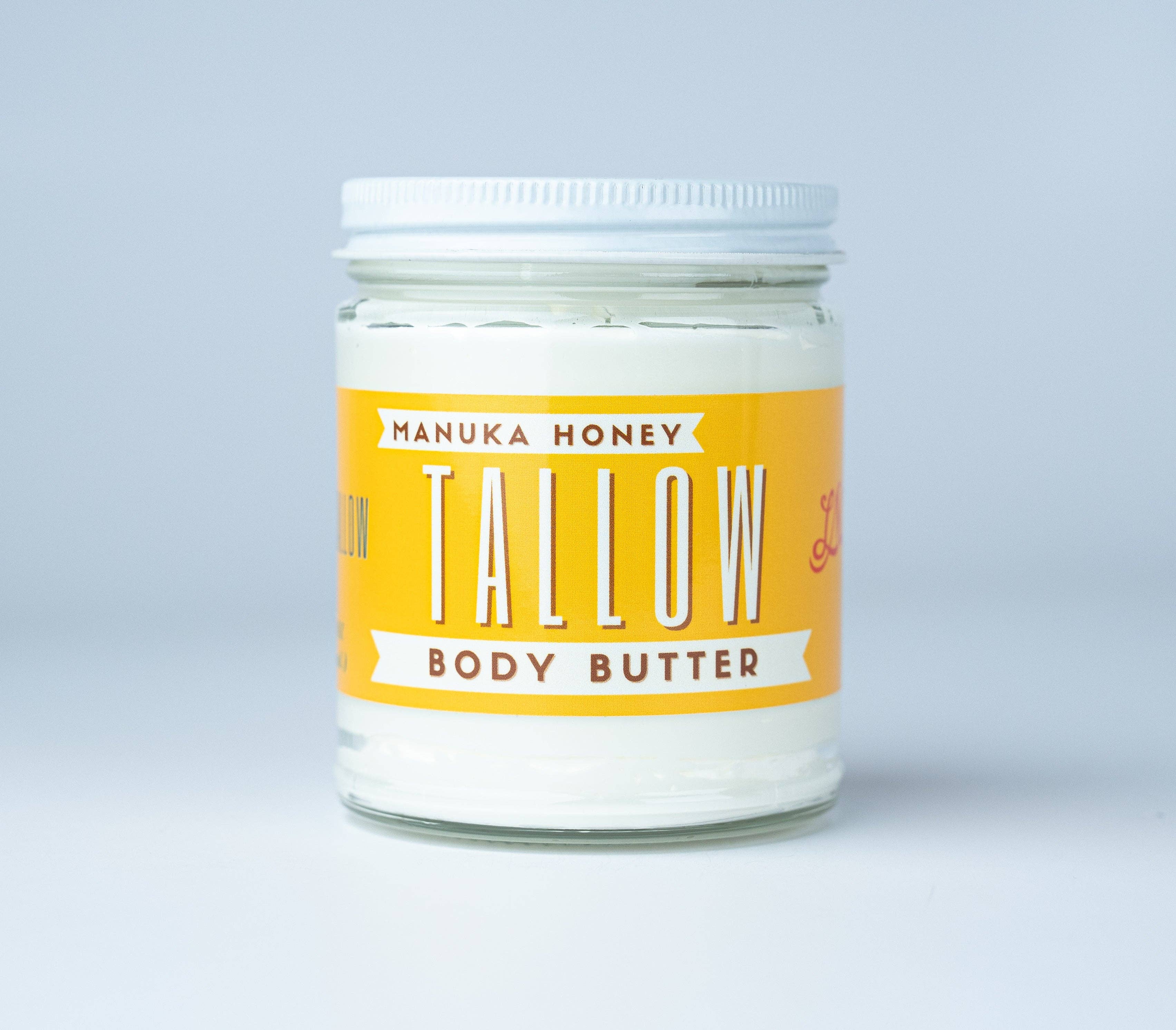 Manuka Honey & Rosehip Tallow Body Butter - Deeply Nourishing, All-Natural Moisturizer