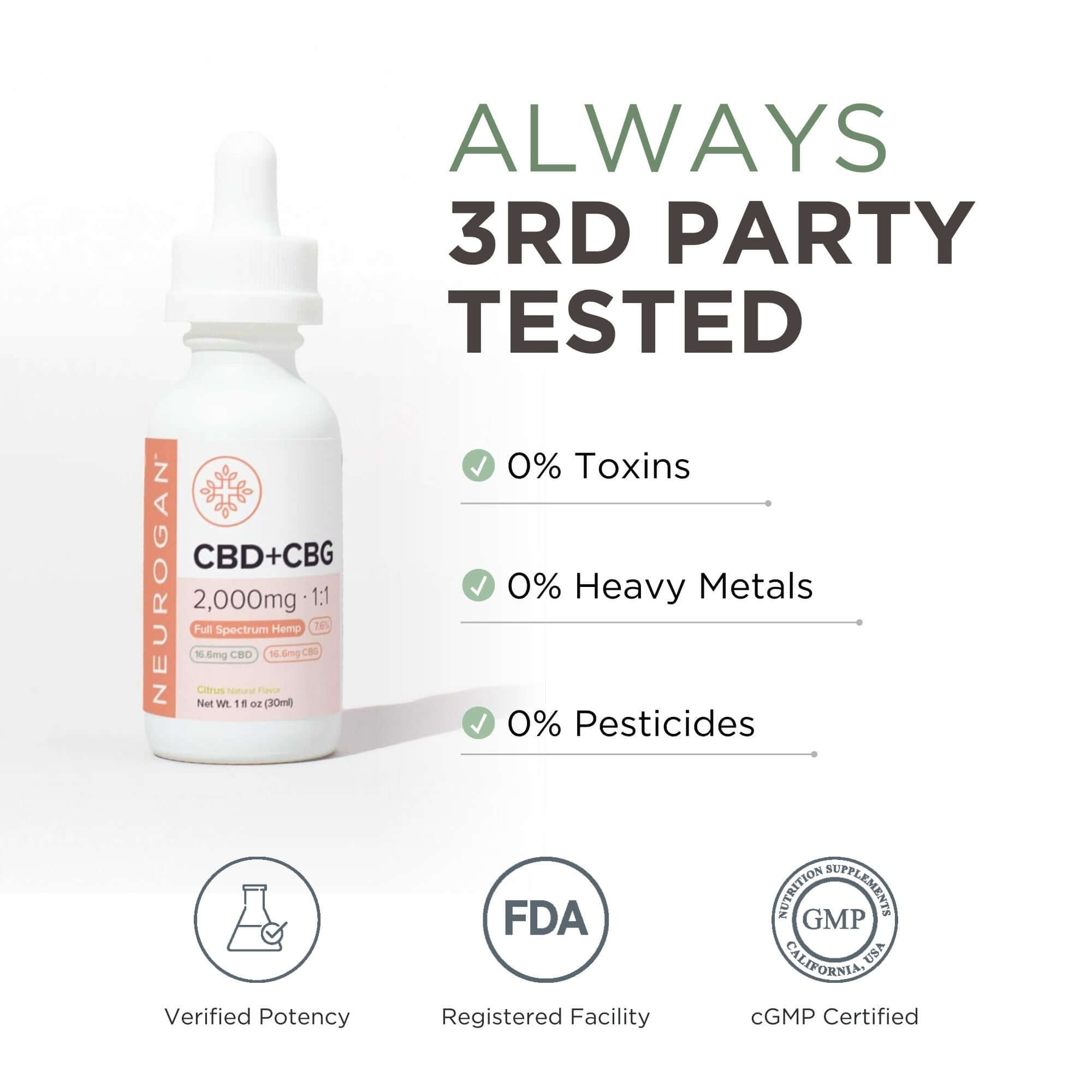 CBD + CBG Oil Tincture