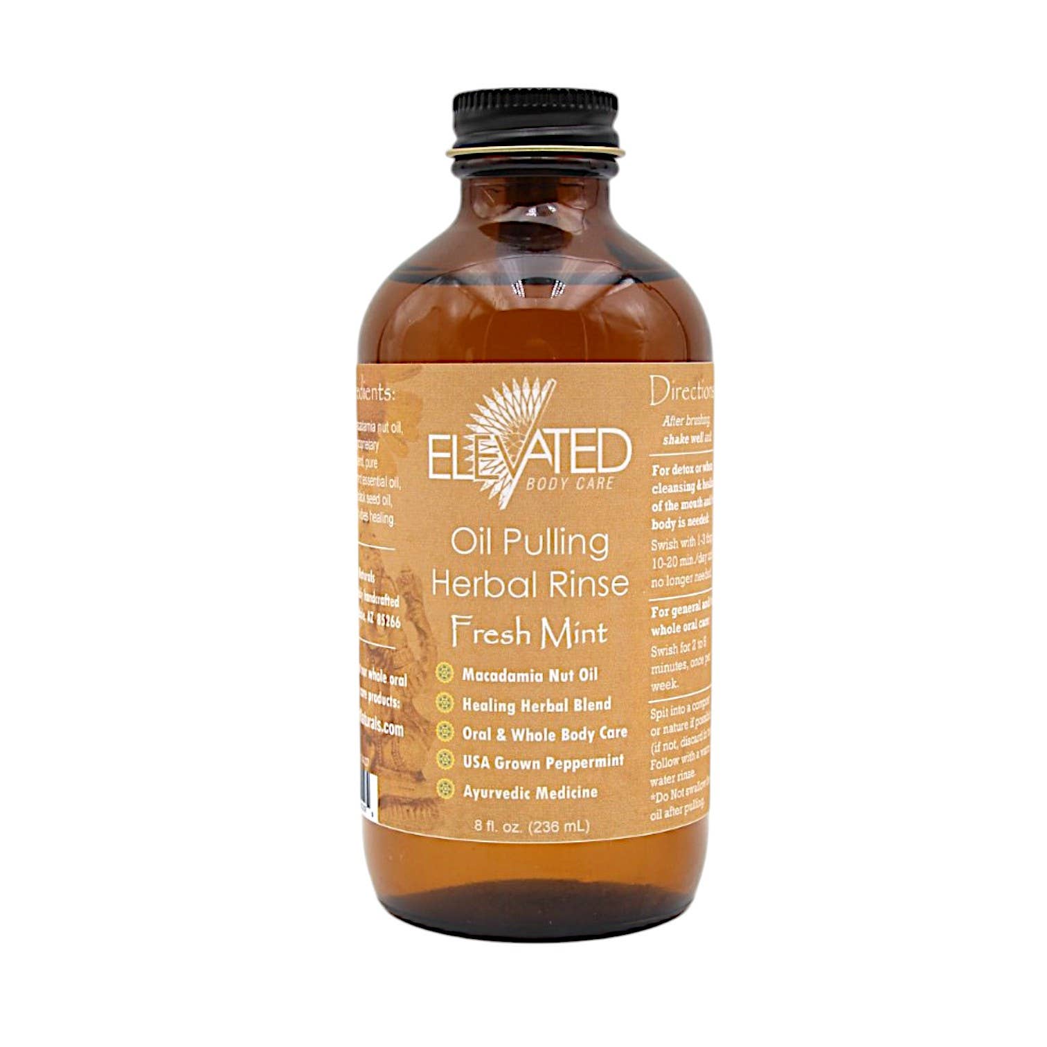 ELEVATED - Oil Pulling Herbal Rinse Ayurvedic Oral Care