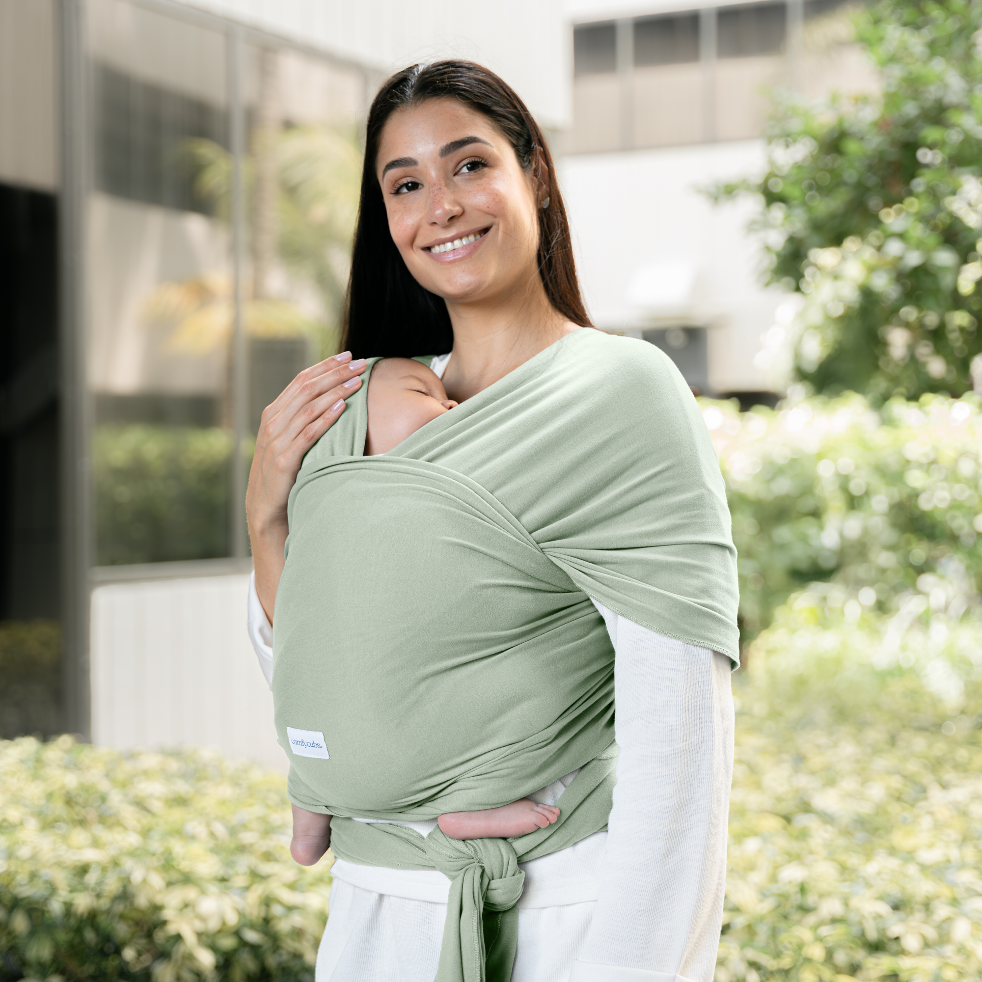 Baby Wrap Carrier, Soft & Secure Infant Wrap by Comfy Cubs