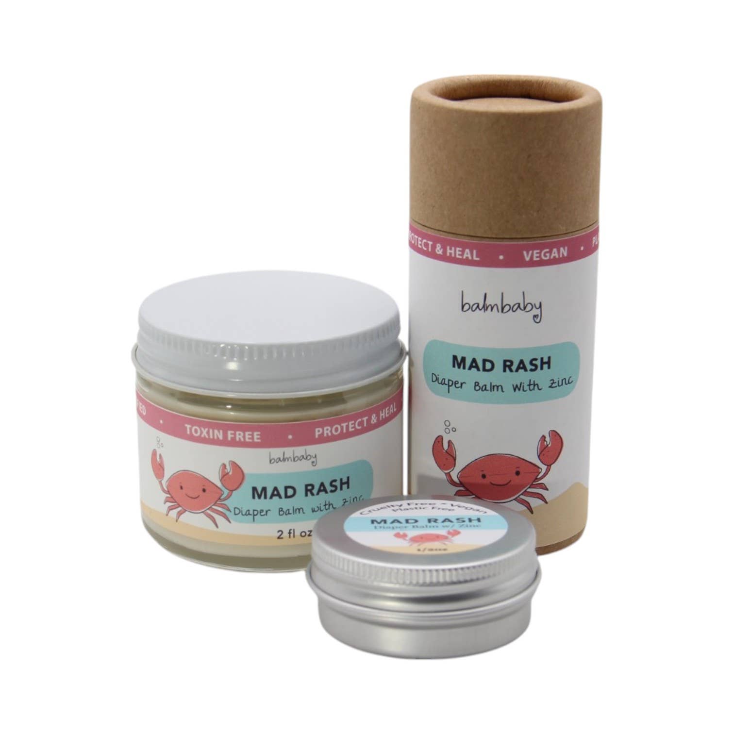 Balm Baby - MAD RASH Diaper Balm w/ Zinc - Eco Stick