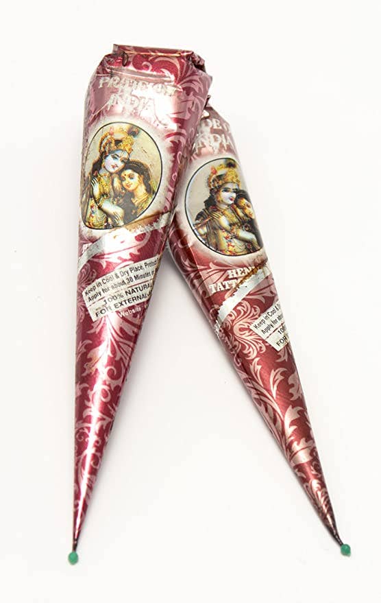 Henna Paste 2-Tube Box with Hangtag - 2 Tubes Per Box