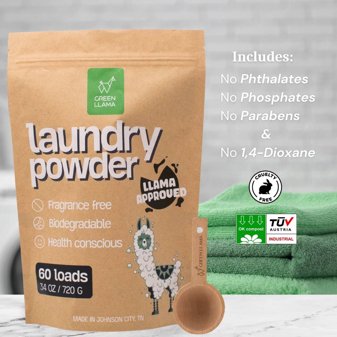 Natural Laundry Powder Fragrance-Free (60 Loads) - Case of 6