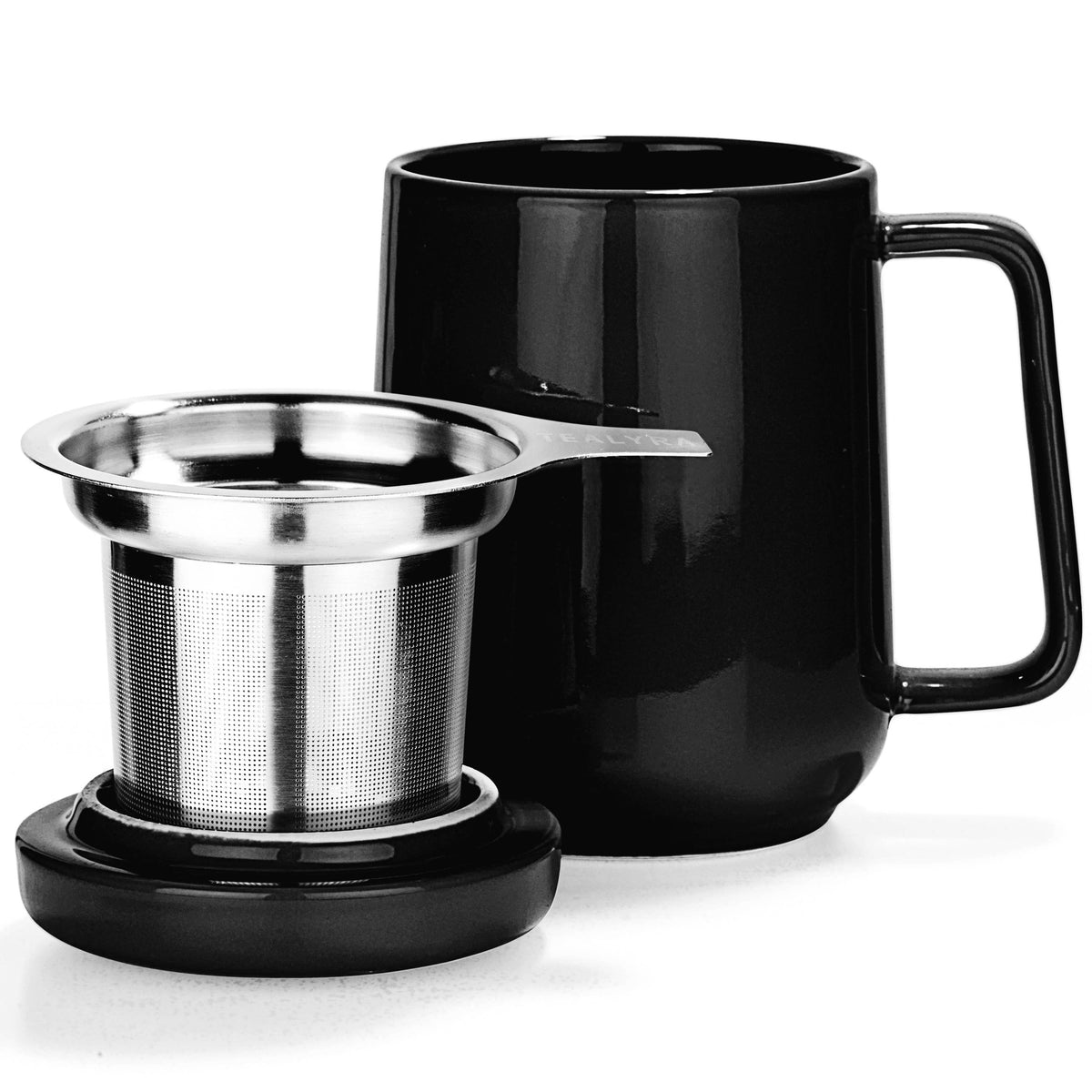 Peak Porcelain Ceramic Mug With Metal Infuser 19oz