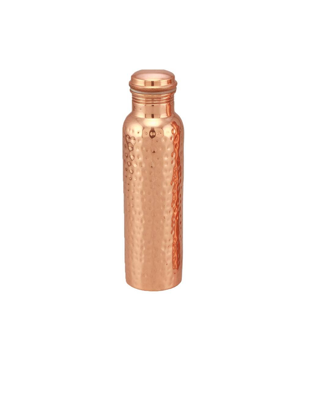Copper Water Bottle Hammered Texture 950 ml