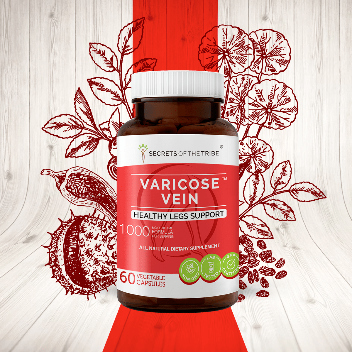 Varicose Vein Capsules. Healthy Legs Support