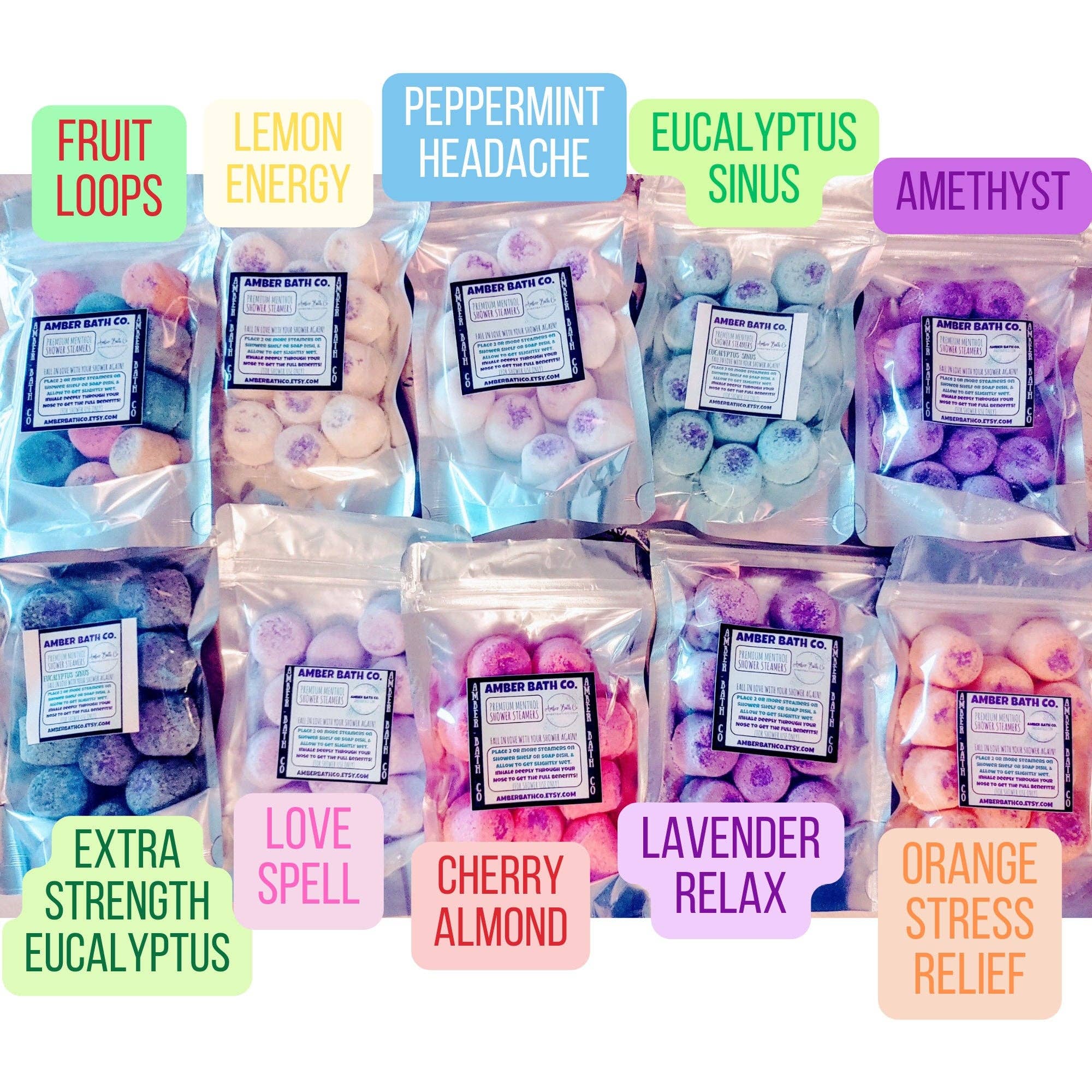 Menthol Shower Steamers | Two Pack | Choice of Scent