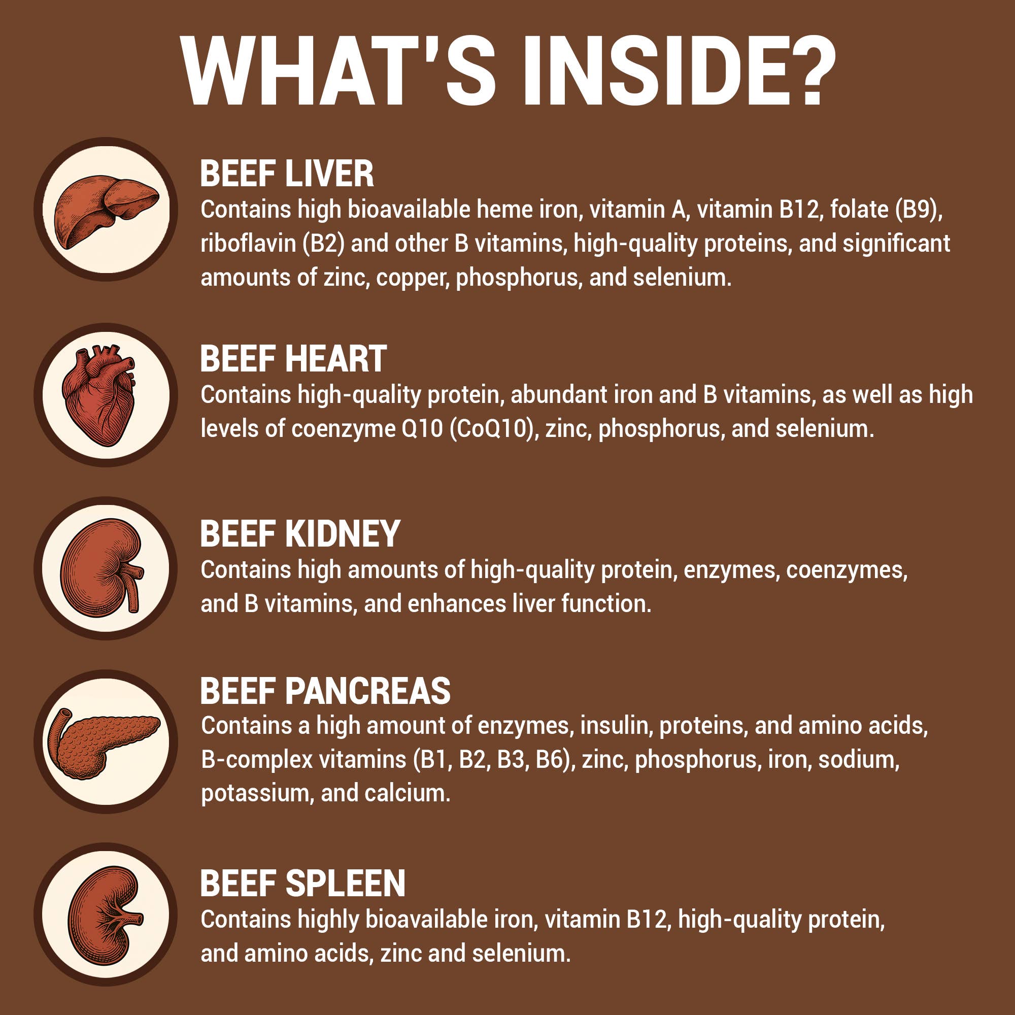 Grass Fed Beef Liver Capsules 3100mg Organ Meat Supplement