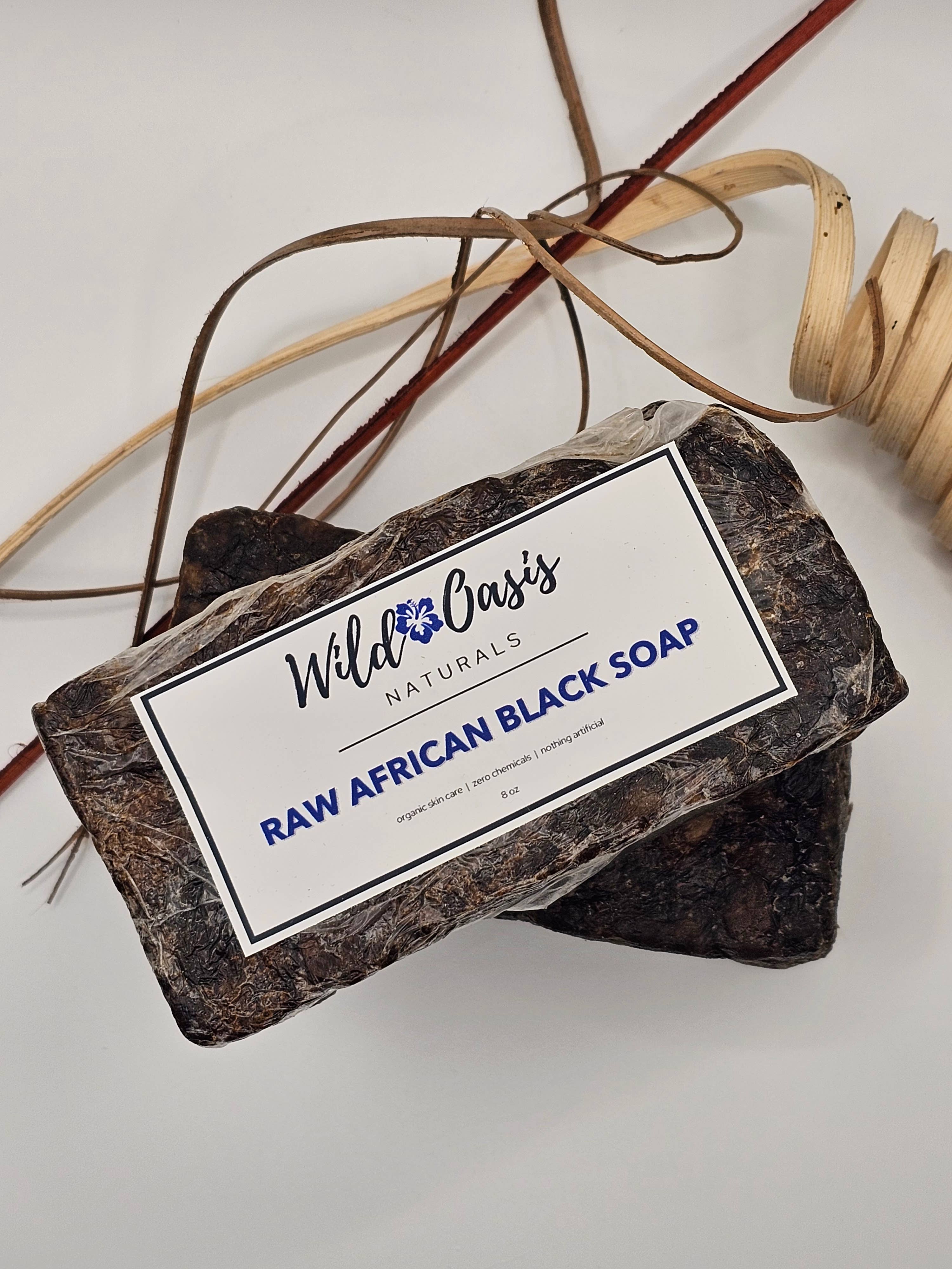 Raw Organic Black African Soap 8 oz