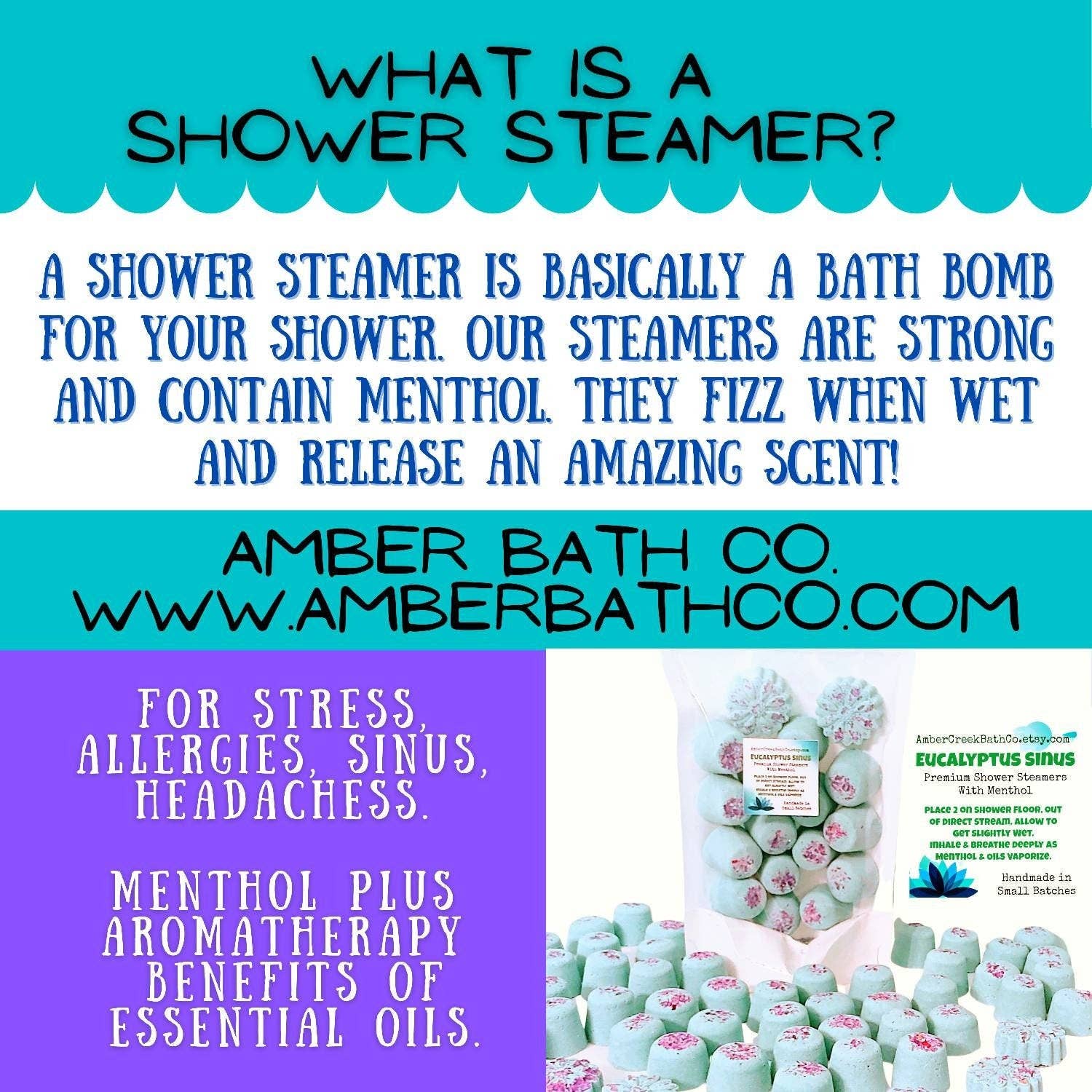 Menthol Shower Steamers | Two Pack | Choice of Scent