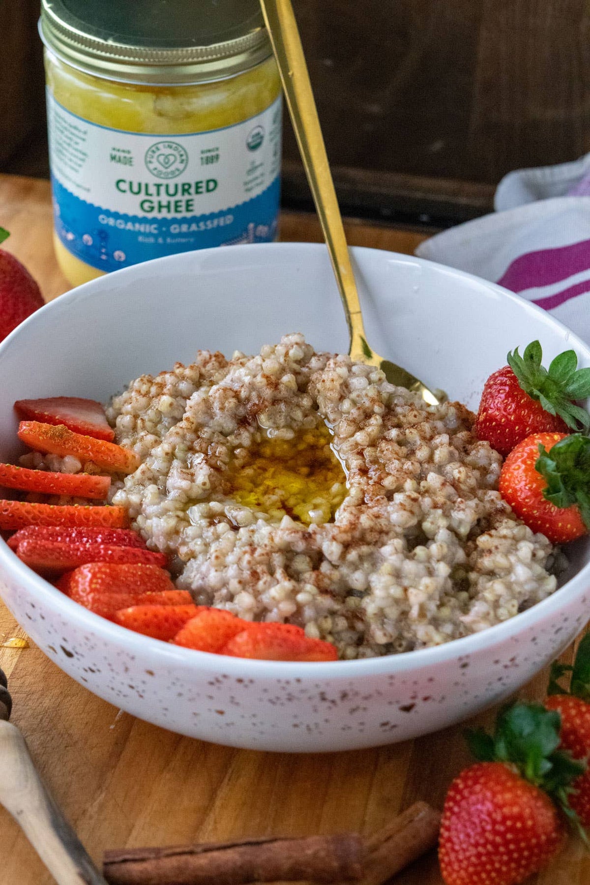 Cultured Ghee, Grassfed and Certified Organic