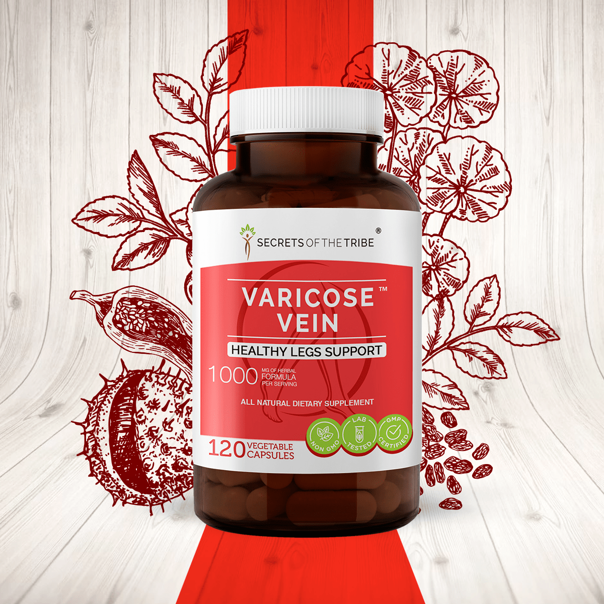 Varicose Vein Capsules. Healthy Legs Support