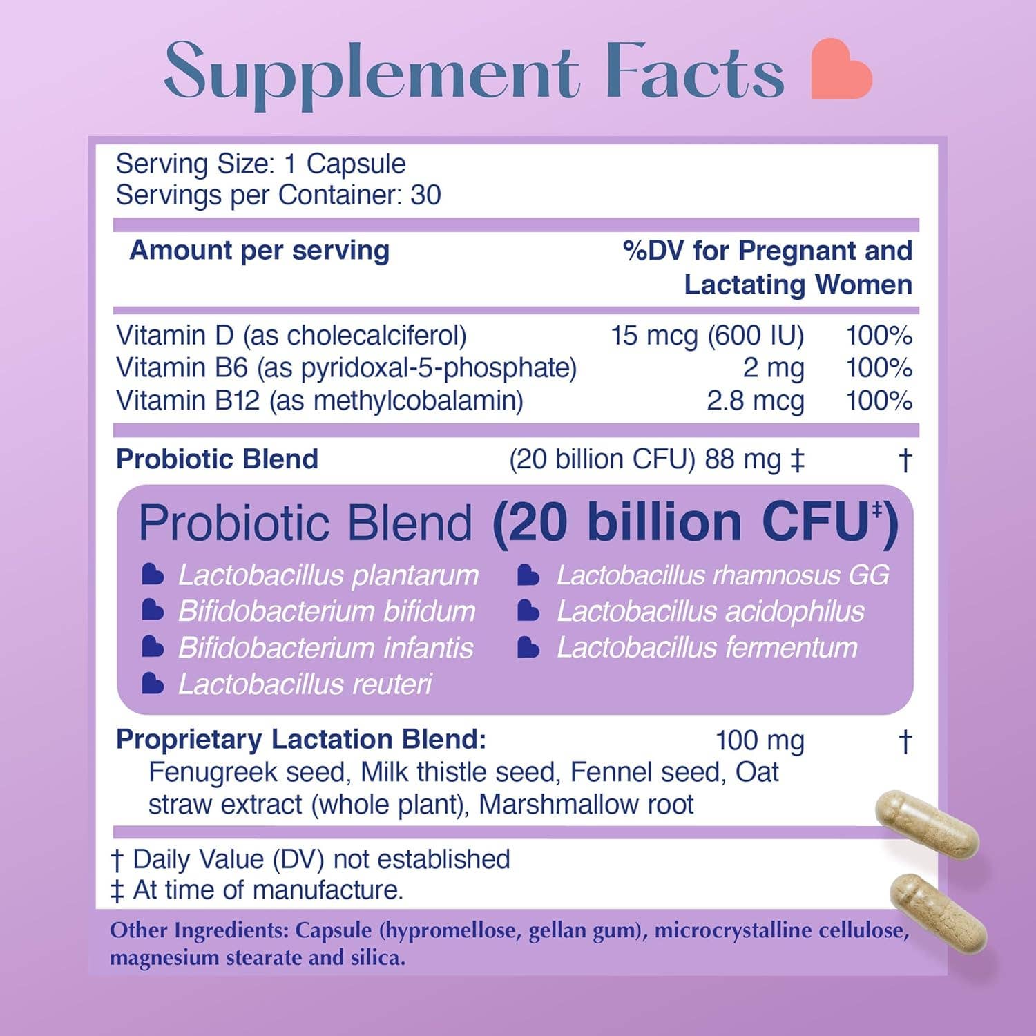 Postnatal Probiotic - Lactation Formula