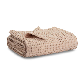 Waffle Baby Blanket, 40" x 40" Swaddle Blanket by Comfy Cubs
