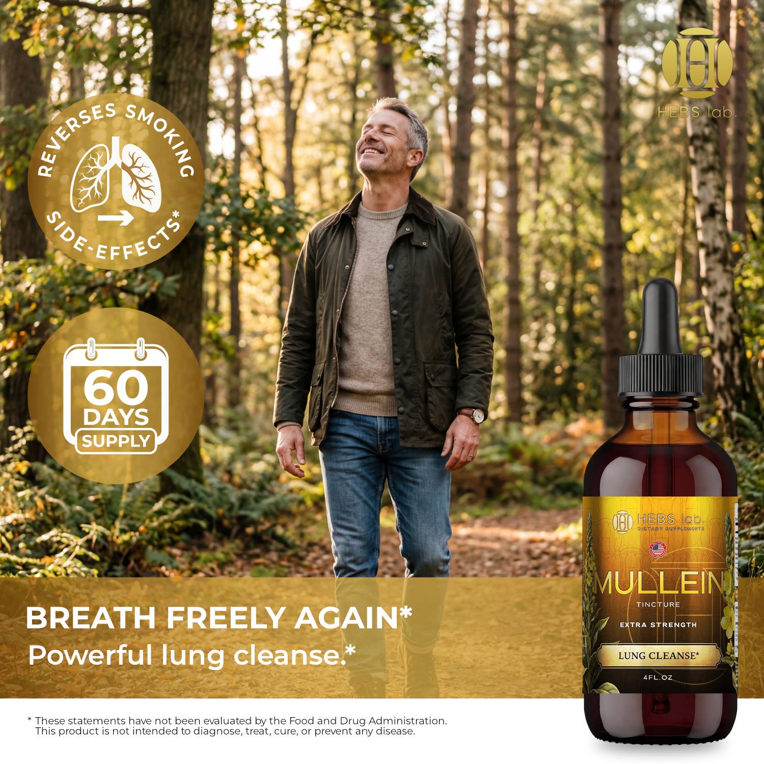Mullein Leaf Liquid Extract - Lung & Respiratory Support 
