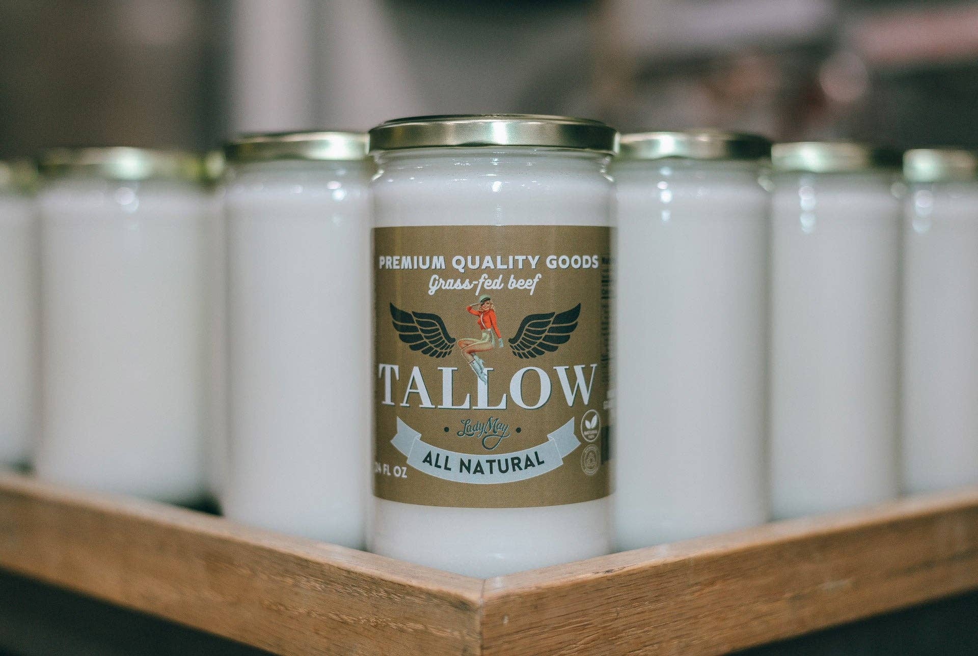 CASE (12 units) - Lady May 24oz. Premium Quality Beef Tallow