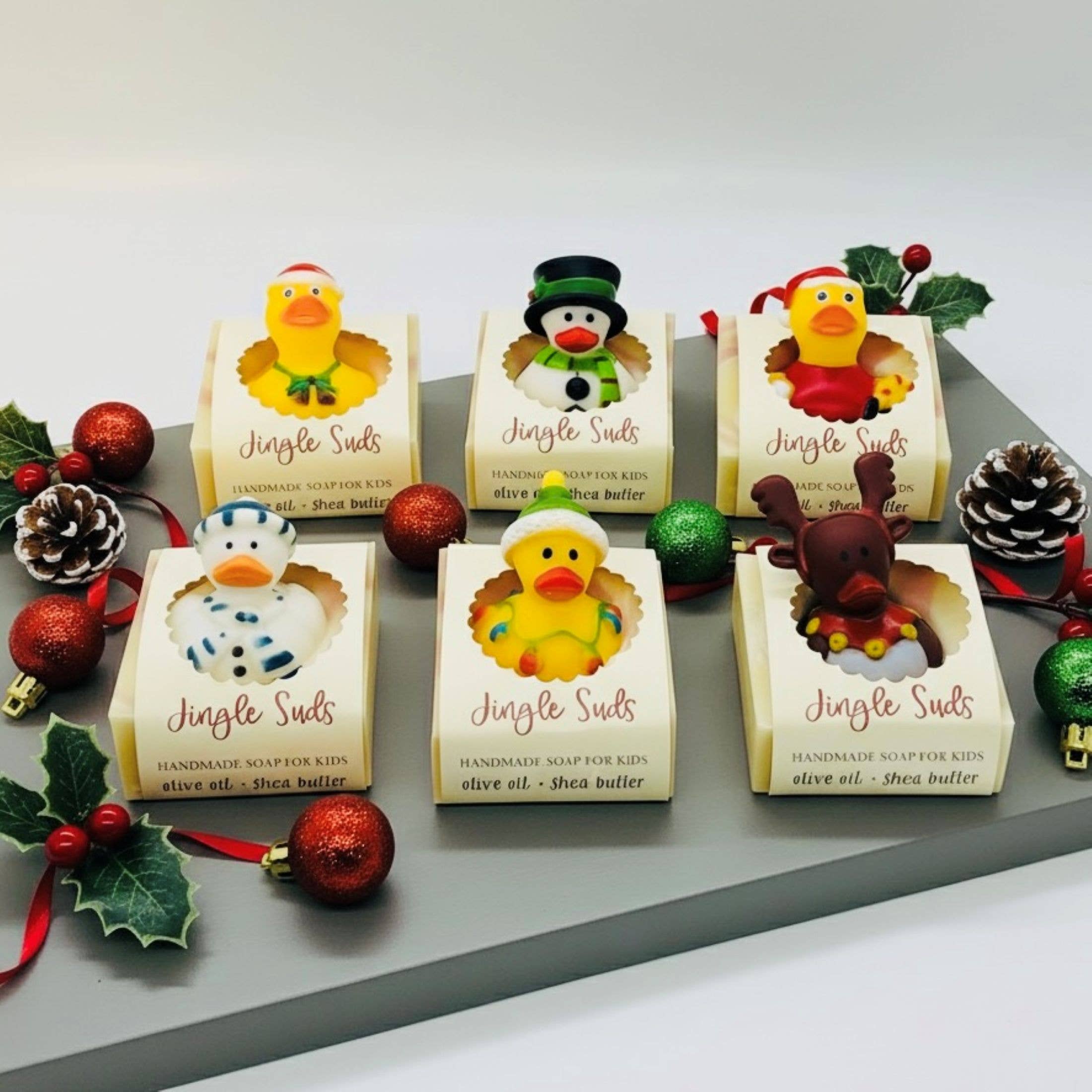 Jingle Suds Holiday Handmade Soap Bar for Kids SEASONAL