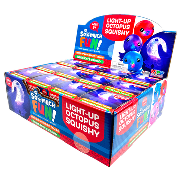 So Much Fun! Squishy Light Up Octopus Boxed Toy