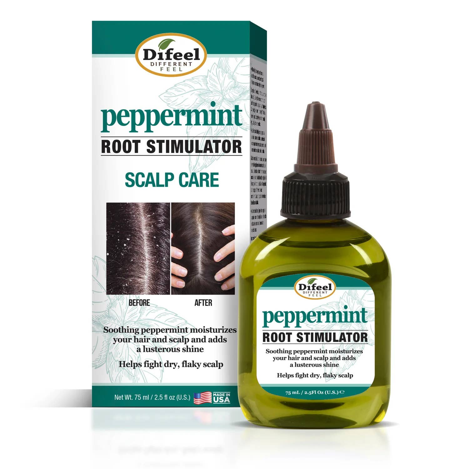 Difeel Root Stimulator Hair Oil in Peppermint 2.5oz