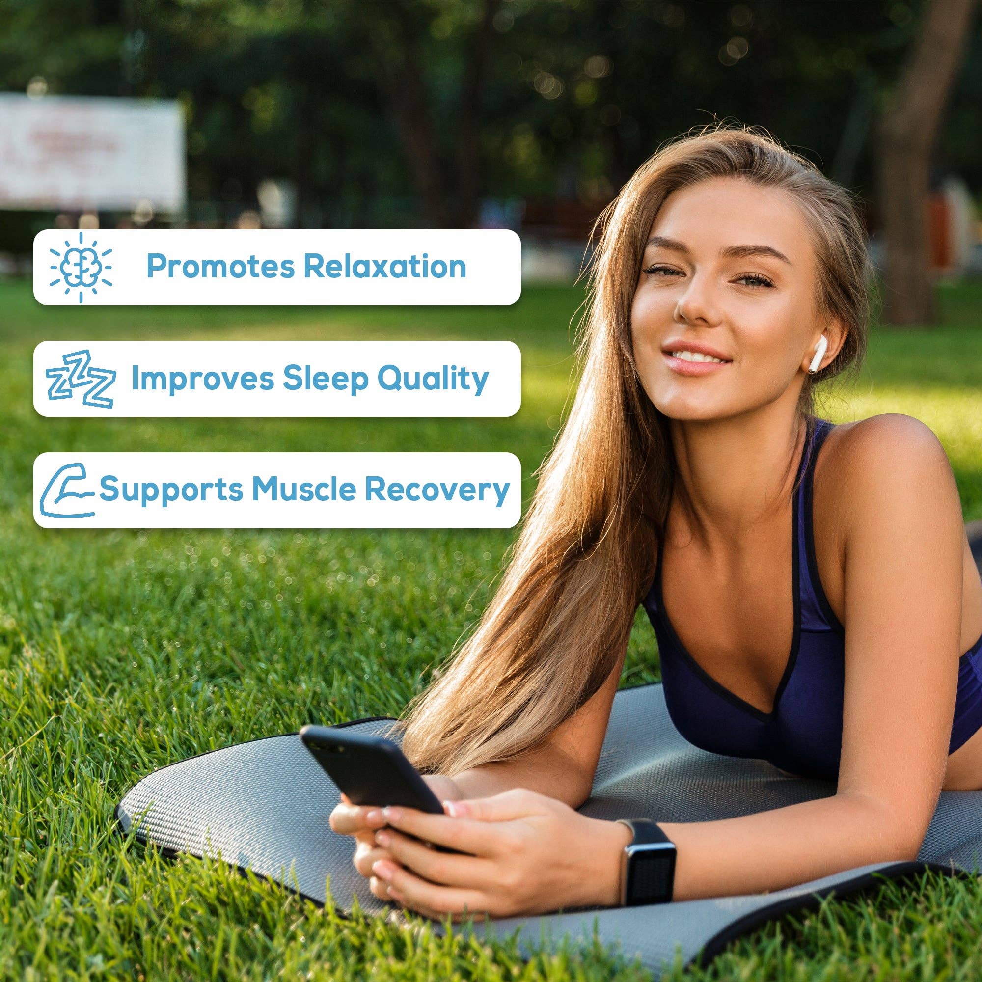 GABA L-Theanine Supplements with Magnesium Glycinate, Ashwag