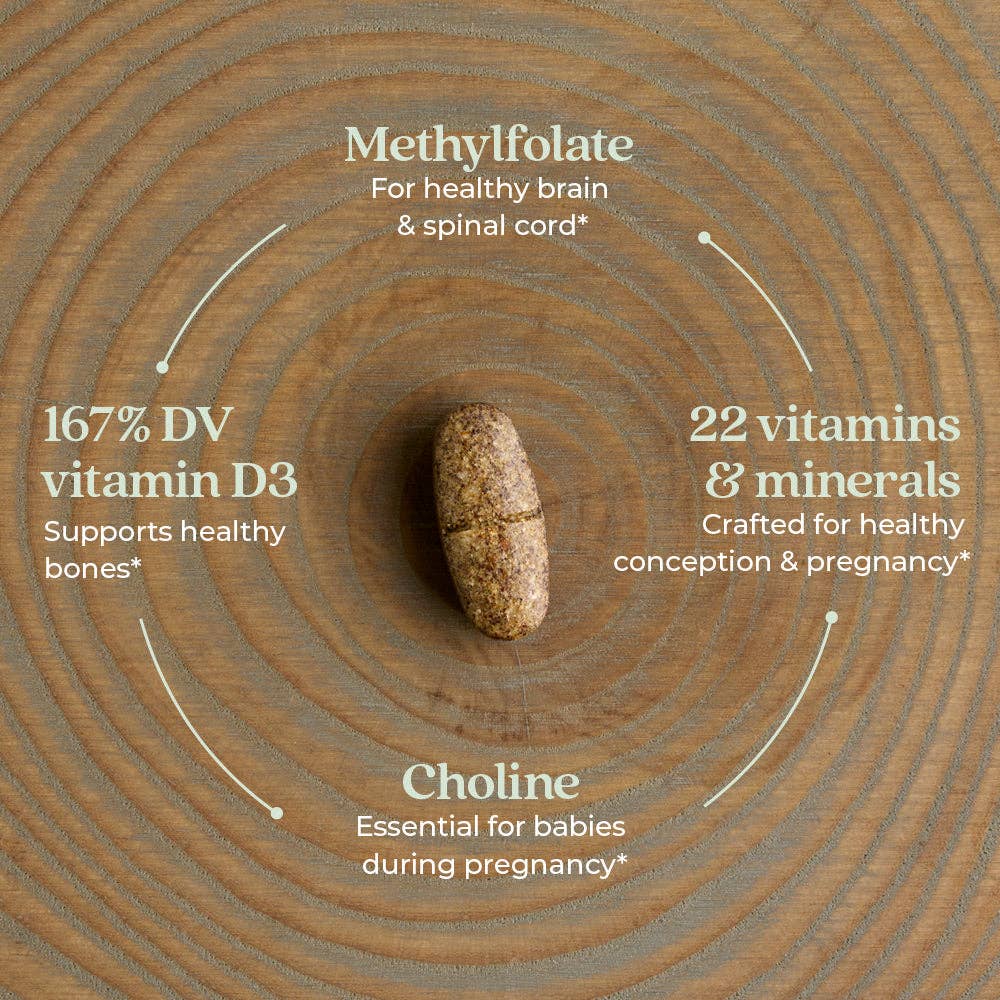 One Daily Prenatal Multivitamin, 30 Vegetarian Tablets