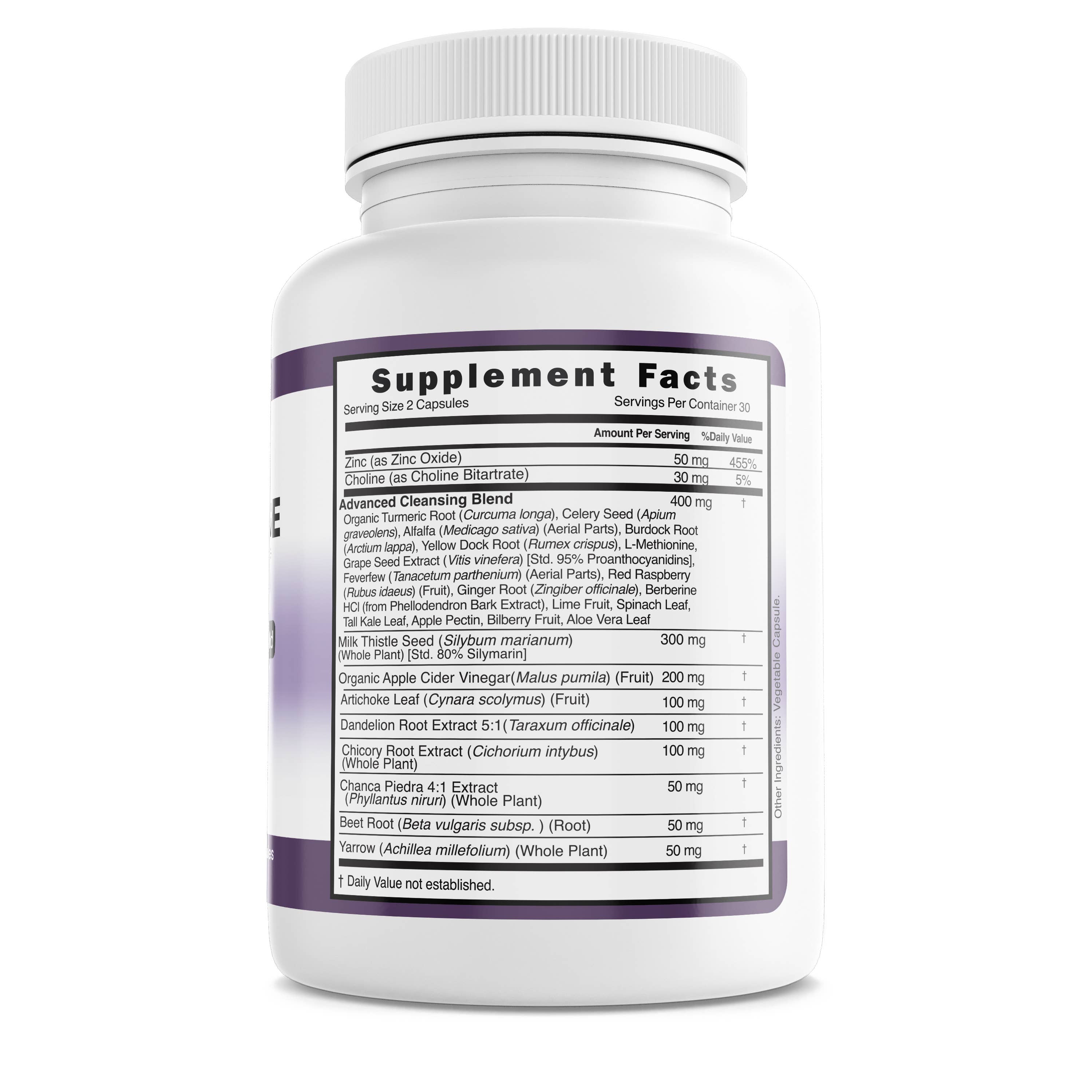 Liver Cleanse and Detox Supplement 28 In 1 Powerfull Blend
