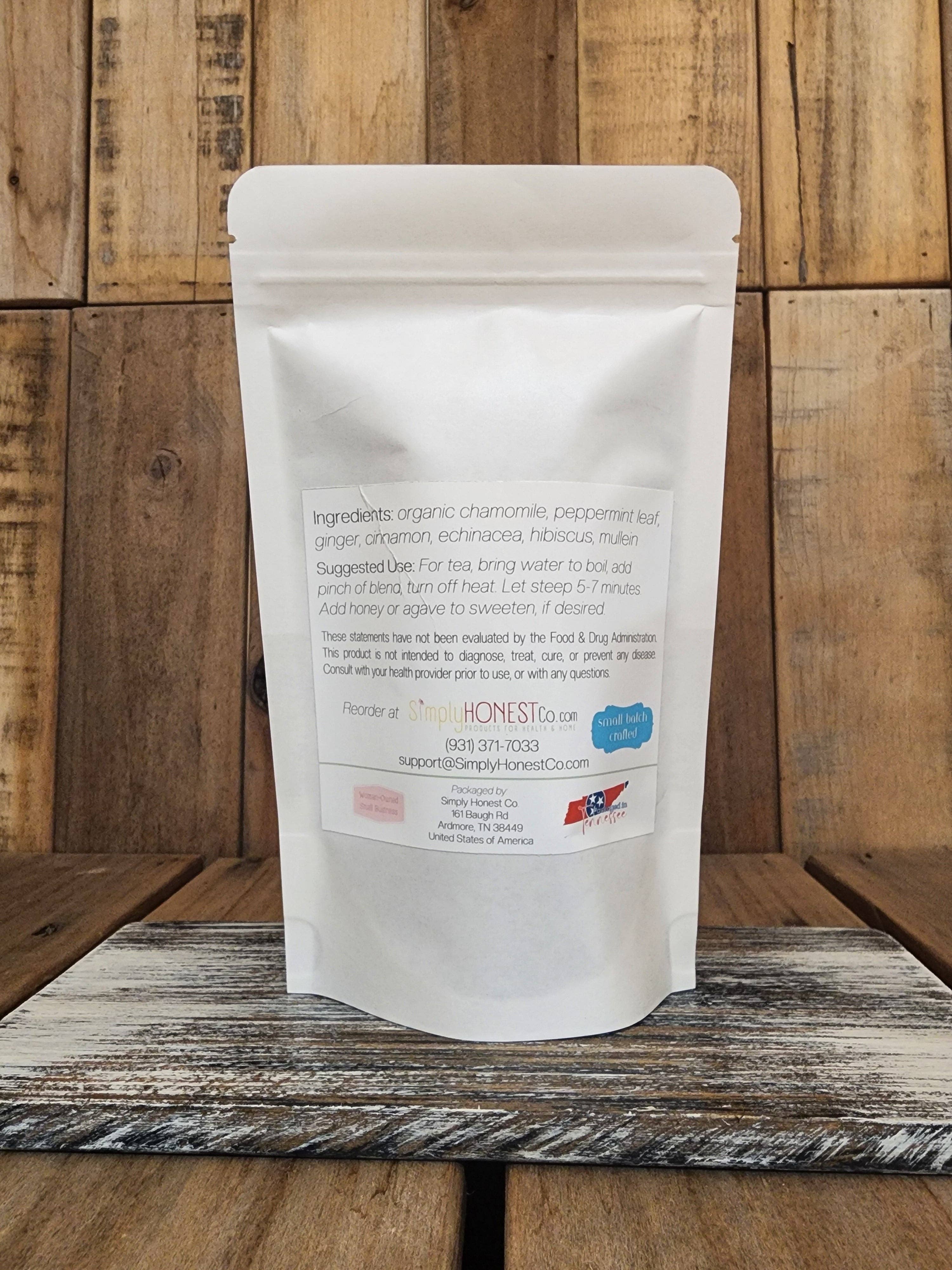 Immunity Tea Blend for Cold and Flu, Cough, Congestion