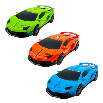 Large Sideways Drift Racers Friction Car Assortment - 12/Pk