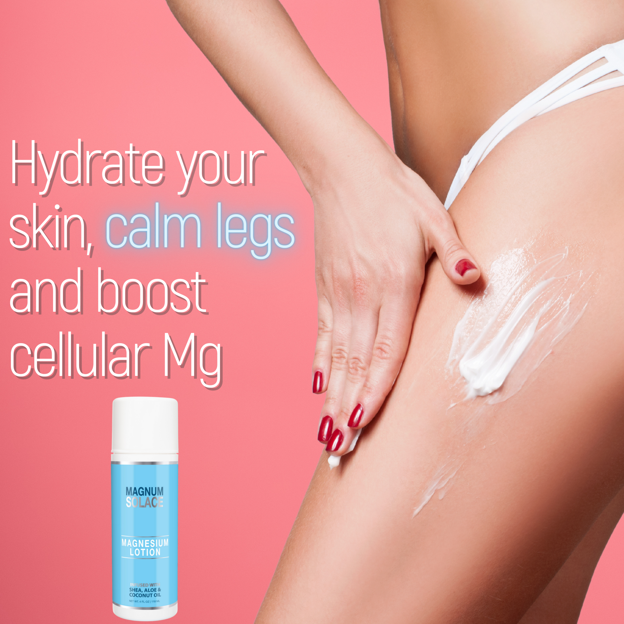 Magnesium Cream Lotion 64 oz with Hand Pump
