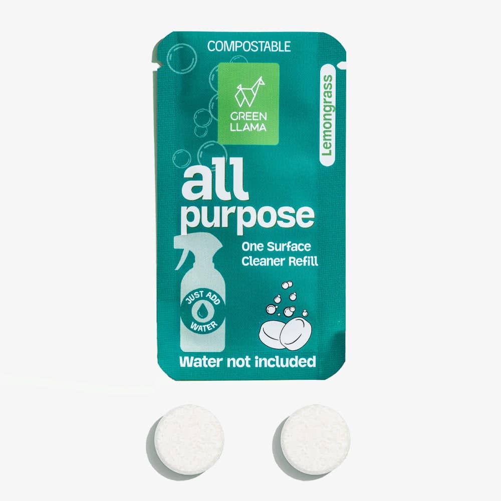 Green Llama Home Cleaning Kit - All-Purpose | Glass | Bath