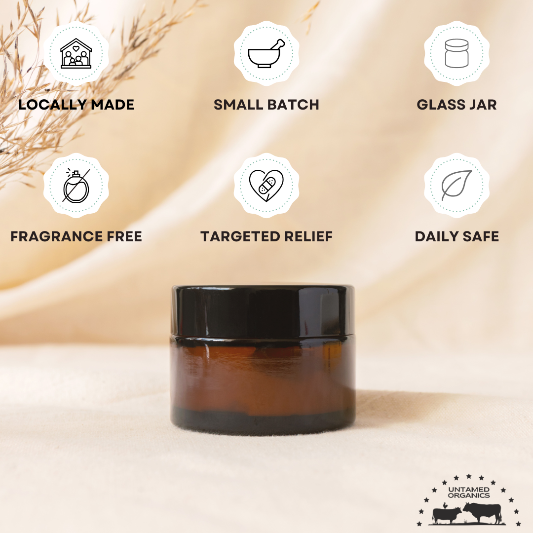 Tallow, Castor, & Frankincense Skin Balm | 2 oz Glass Jar