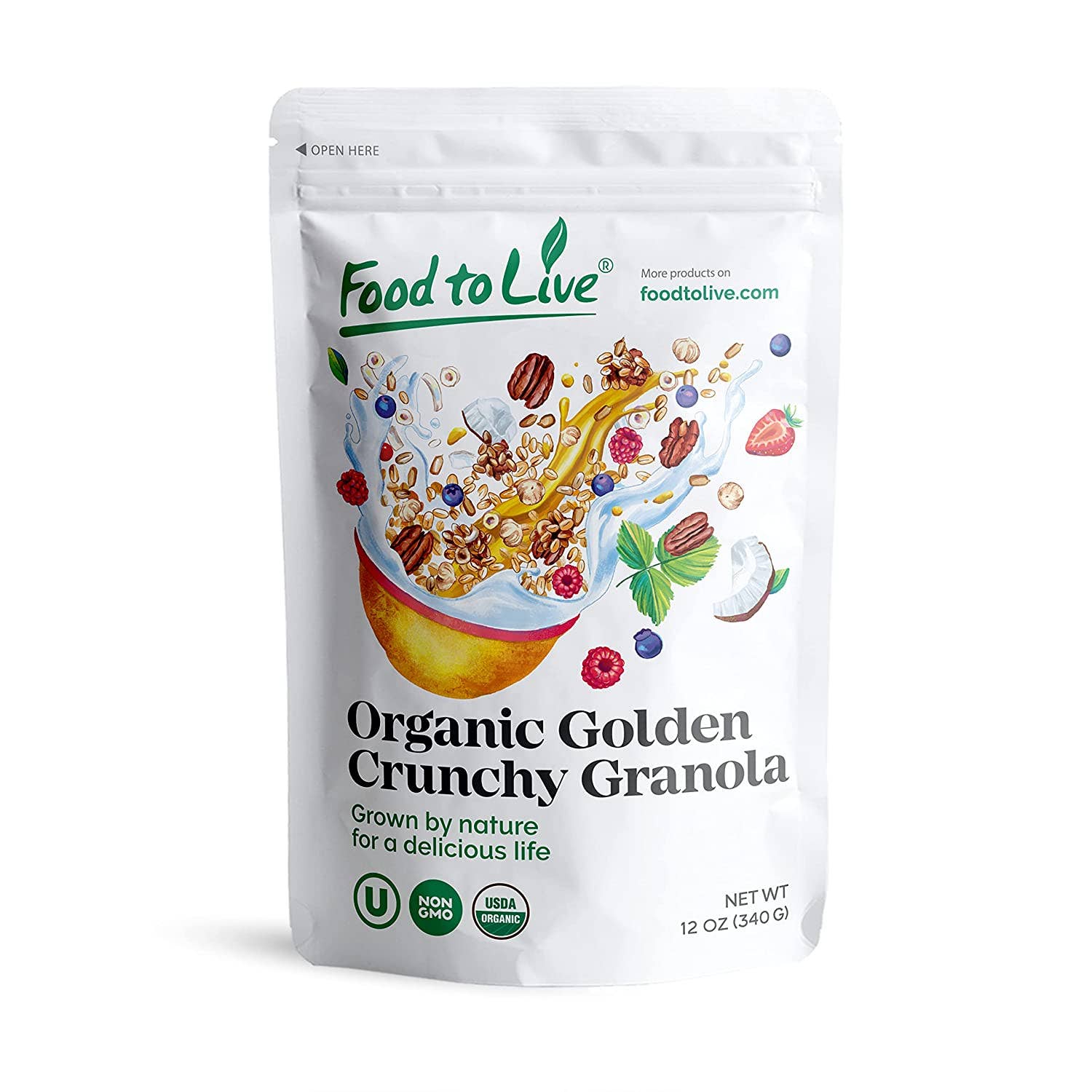 Organic Golden Crunchy Granola – Small Batch, Handcrafted