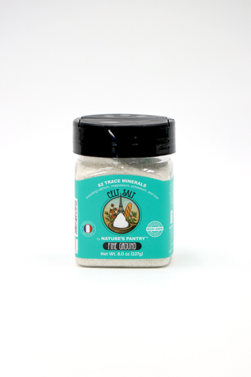 Celtic Sea Salt, 8 oz Shaker of Fine Ground Celt Salt- (1/2 lb)