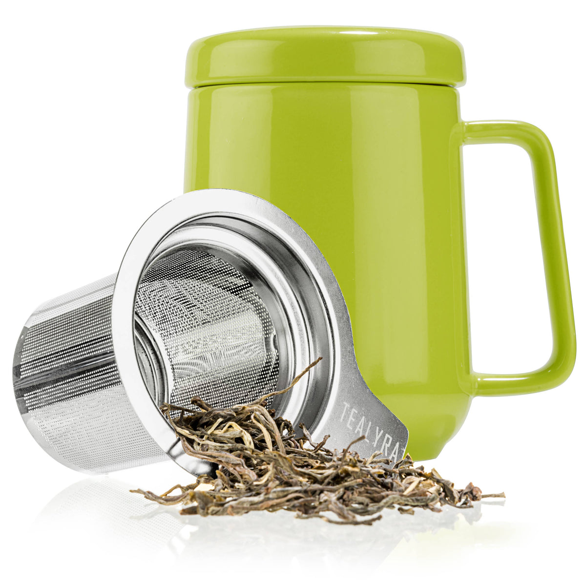 Peak Porcelain Ceramic Mug With Metal Infuser 19oz