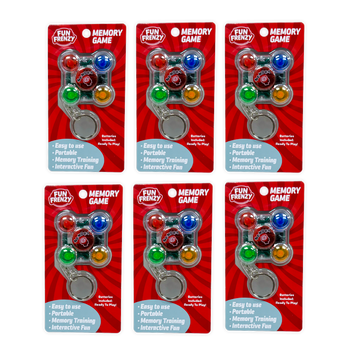 Fun Frenzy Memory Game Keychain Closeout Bulk Assortment